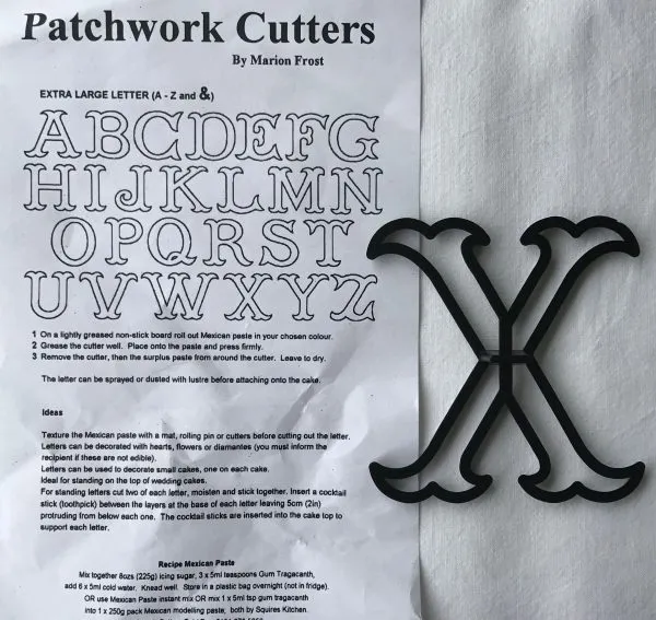 Extra Large Letter X Cutter (individual) - Image 2