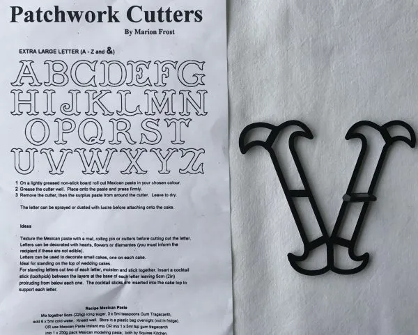 Extra Large Letter V Cutter (individual) - Image 2