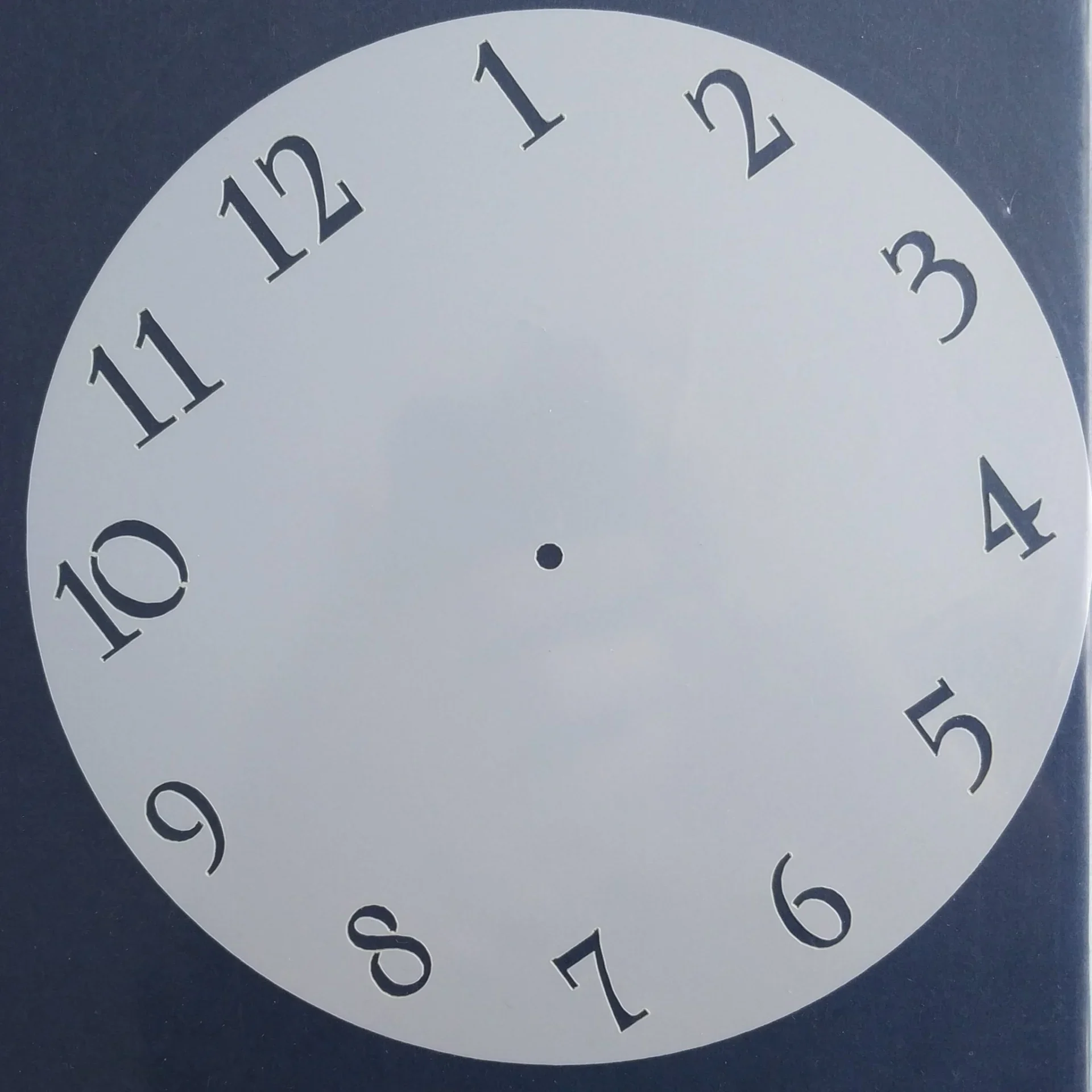 Round Clock Face Stencil 6"