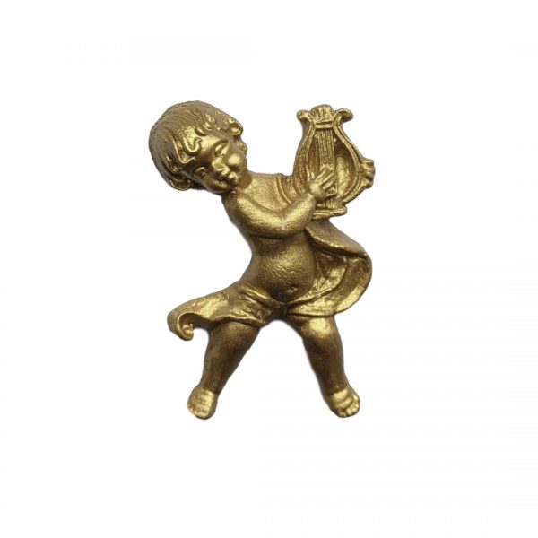Musical Cherub with Harp Mould