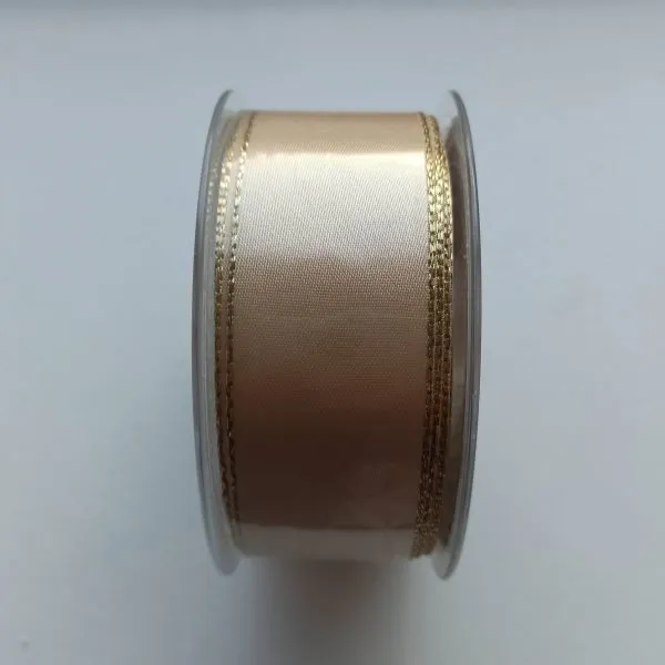 Gold Edge Cream Ribbon