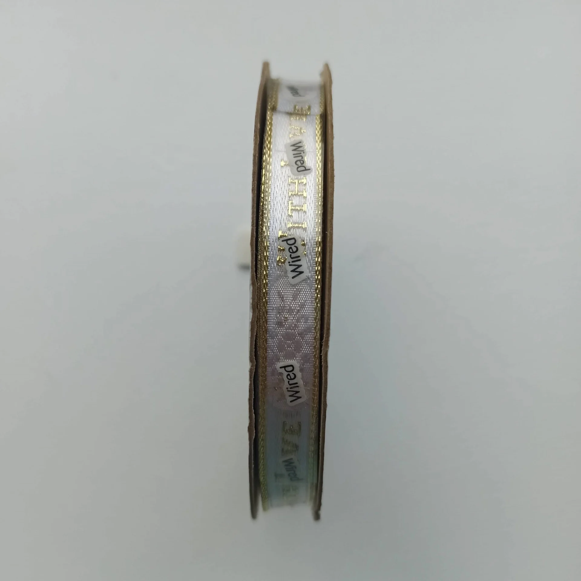 White / Gold With Love Ribbon