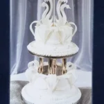 White Christmas Wedding Cake
