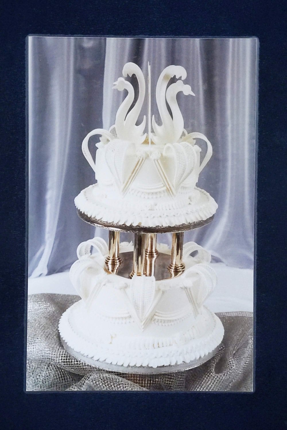 White Christmas Wedding Cake